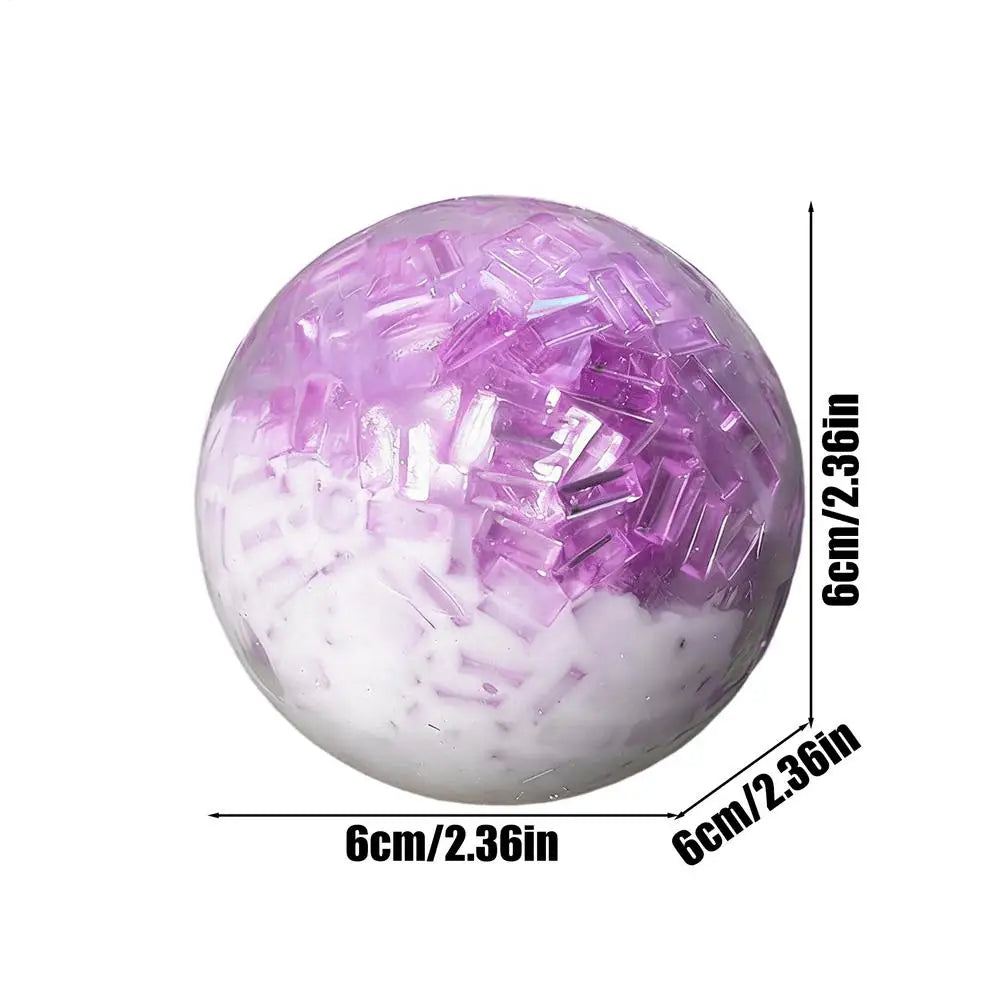 Stress Relief Ball Toy Stress Ball Crunchy Squeeze Noisy Squeeze Toys Anti Anxiety Toys For Kids Teens AdultsStudying Working