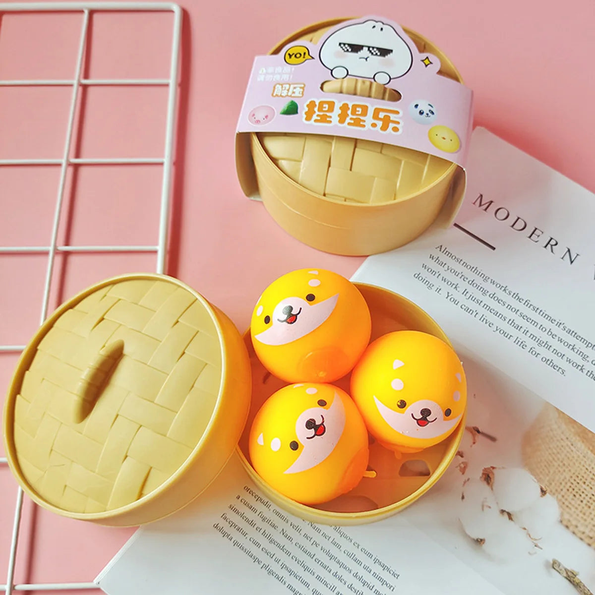 Dumpling Squishy Toys Cartoon Dumpling Anti Stress Ball Pinch Vent Fidget Sensory Toys Squishy Tabas Abreact SquishSurprise Gift