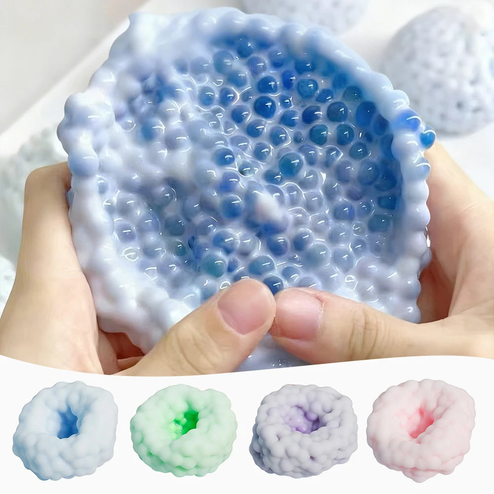Crunchy Squishies Stress Ball Fidgets Toy Hand-Made Crafts Stress Anxiety Relief Balls Squeeze Toys For Kids Present