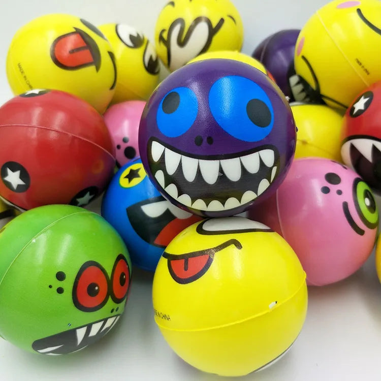 12PCS Funny Stress Relief Toys Squeeze Foam Ball Antiestres Juguete Ansiedad Regalos Cumpleaños Niños Para Invitados