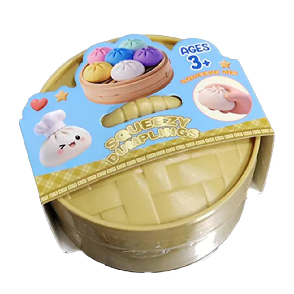 Dumpling Squishy Mysteries Dumplings Stress Relief Fidget Toys Home Office Desk Accessories Party Gift Mystery Dumpling Squishy