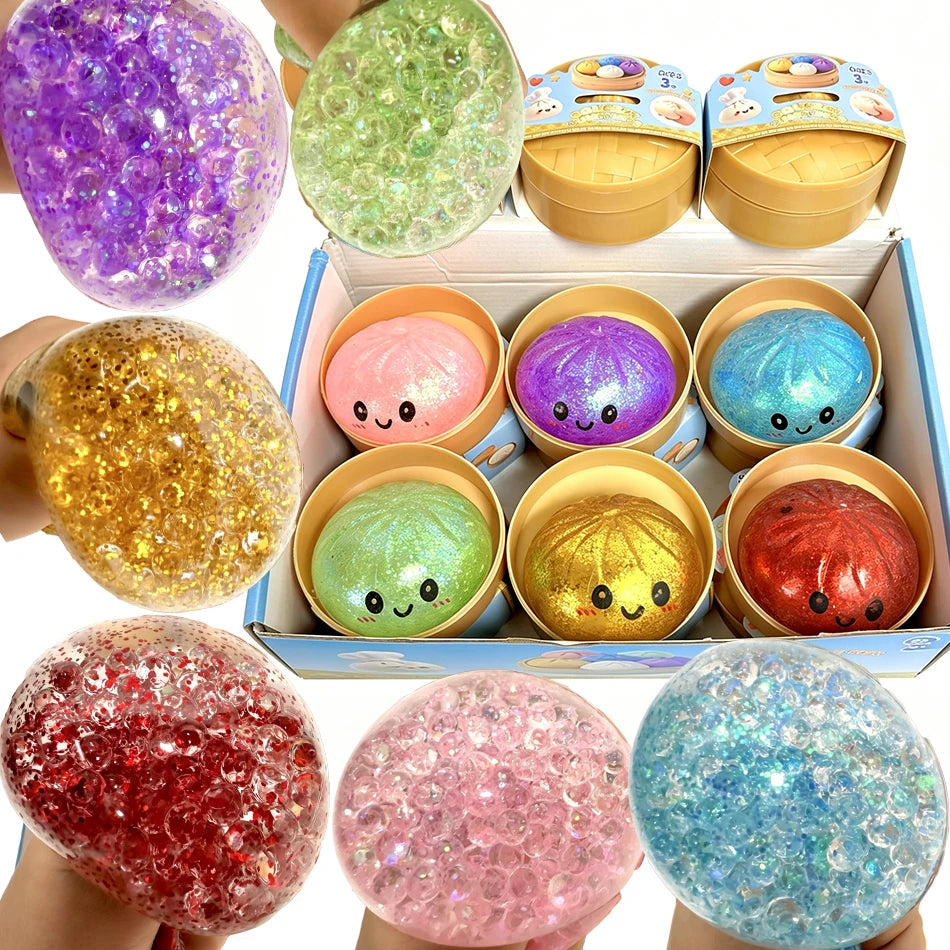 Dumpling Squishy Mysteries Dumplings Stress Relief Fidget Toys Home Office Desk Accessories Party Gift Mystery Dumpling Squishy