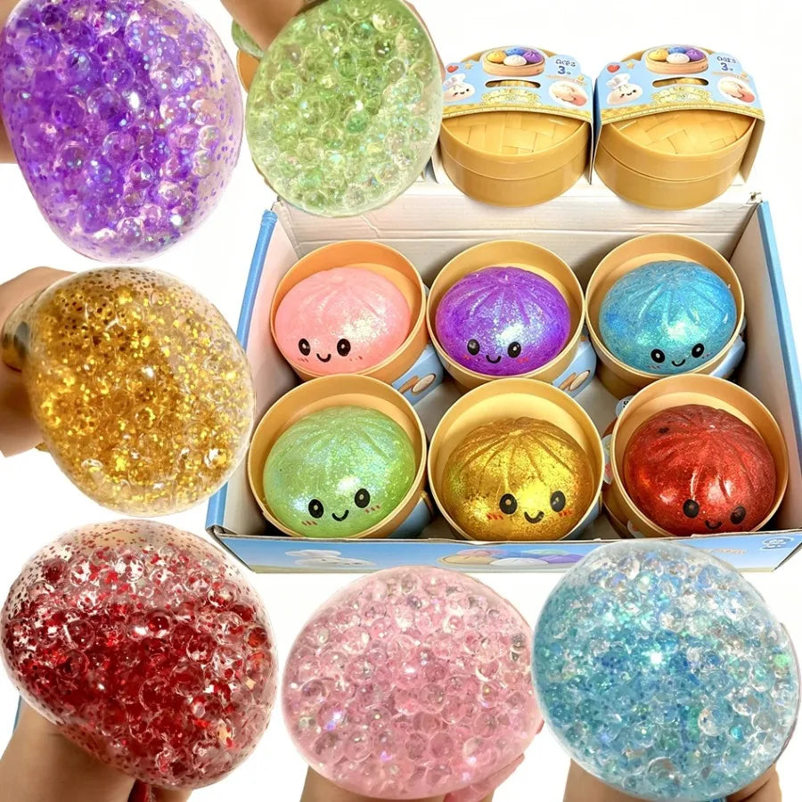 Dumpling Squishy Mysteries Dumplings Stress Relief Fidget Toys Home Office Desk Accessories Party Gift Mystery Dumpling Squishy