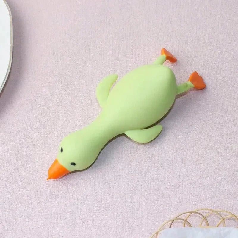 Colorful Fun Stress Relief Toys Animal Duck sensory Toys Fingertip Big Goose Transform At Will Decompression Squeeze toys