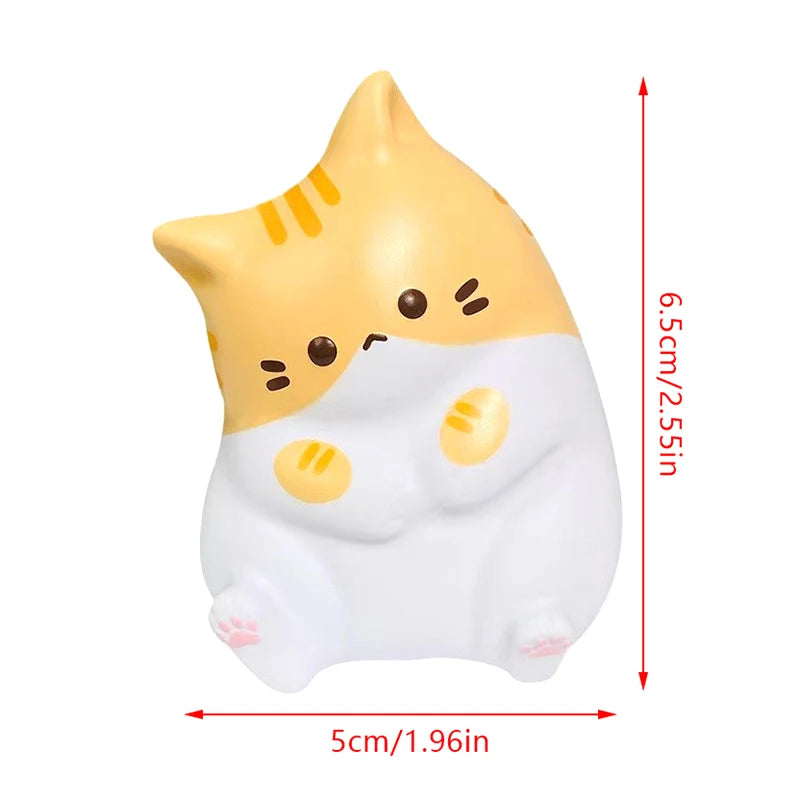 New Cat Stress Relief  Toy PU Slow Rising Squeeze Antistress Ball Cartoon Table Ornaments  Stress Reliever Toys